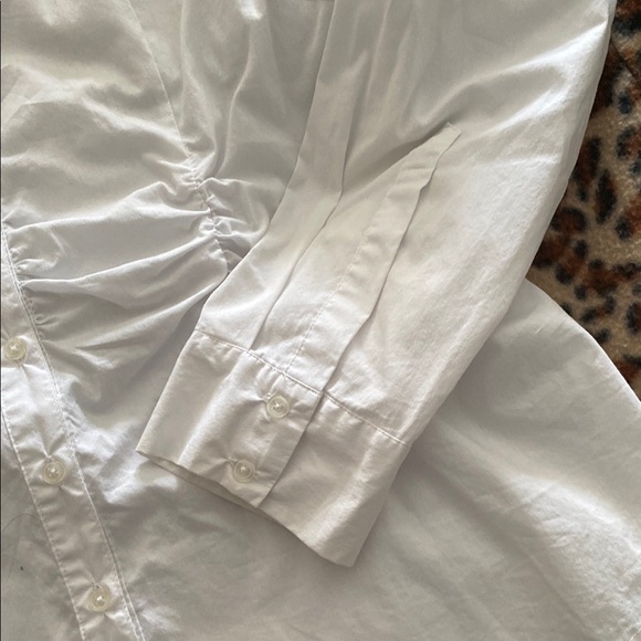 White Button-Up Blouse - Picture 4 of 10